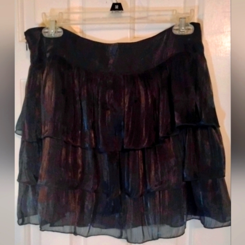 Forever 21 Black Bubble Mini Skirt
